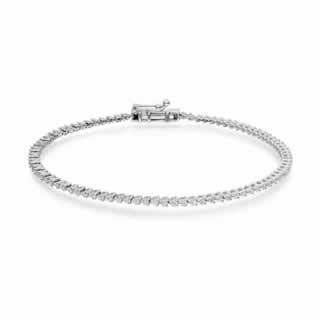 Diamond Tennis Bracelet in 9K White Gold (0.84ct tw)